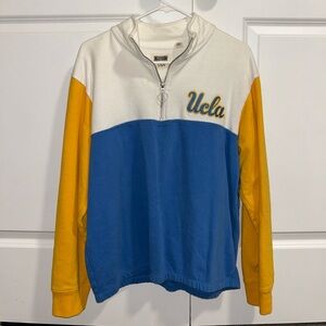 UCLA college merch quarter zip